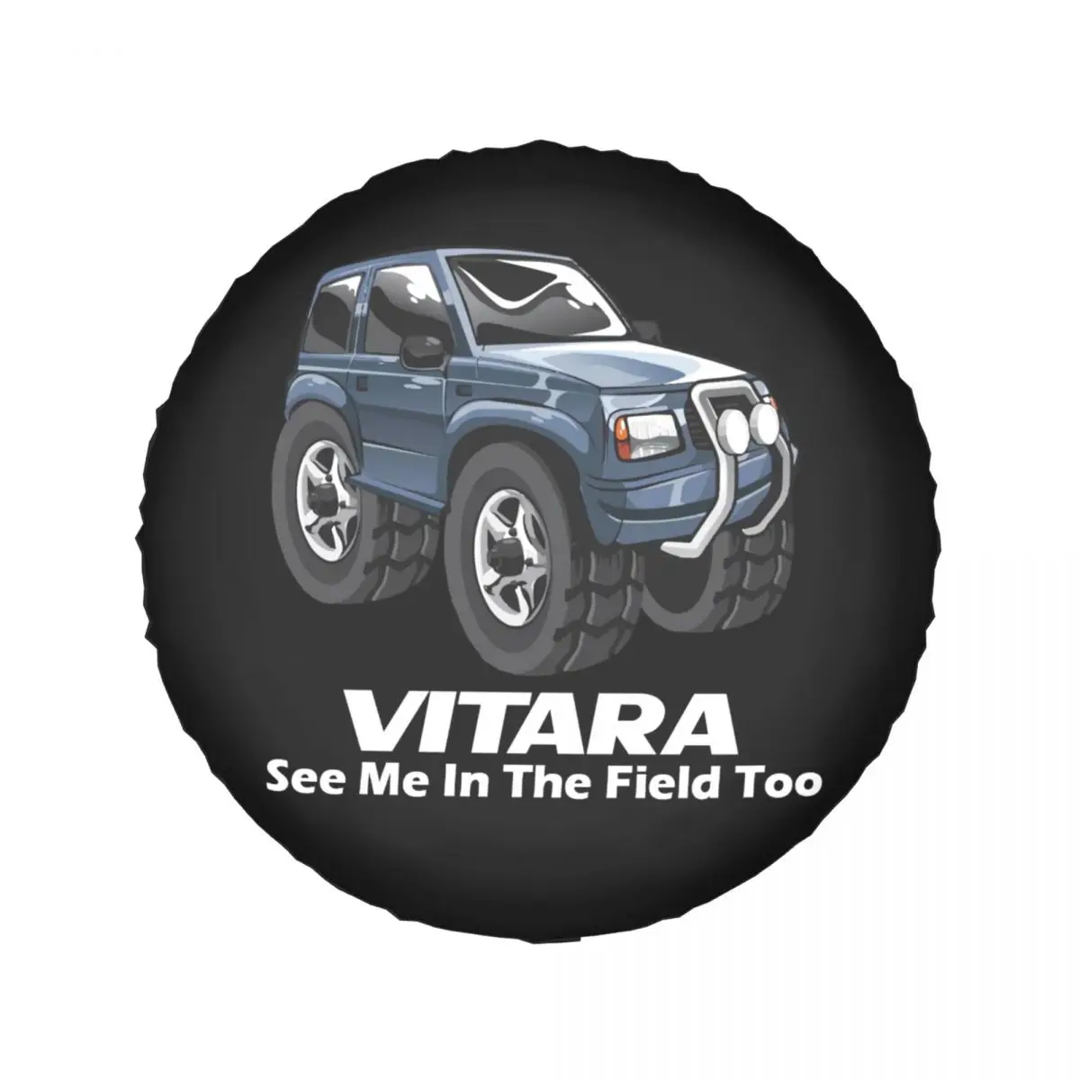 See Me In The Field Too Spare Tire Cover Universal For Suzuki Vitara RV SUV 4x4 Car Wheel Protector Covers 14