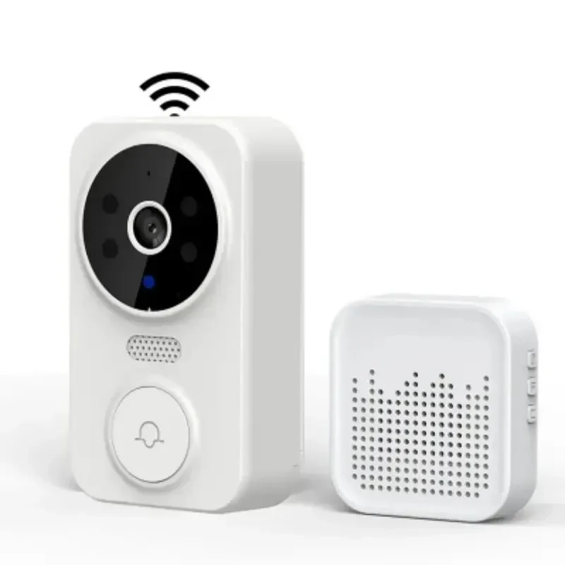 Tuya WiFi Video Doorbell Home WiFi Wireless Doorbell Rechargeable Battery Powered Color Night Vision Camera Bell Visual Doorbell