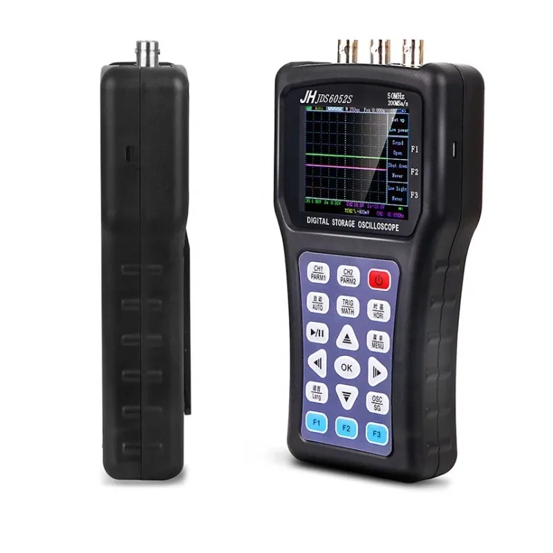 

Handheld Digital Oscilloscope 2 Channels Portuguese Russian Spanish 100mHz Probe JDS6052S Signal Generator Portable