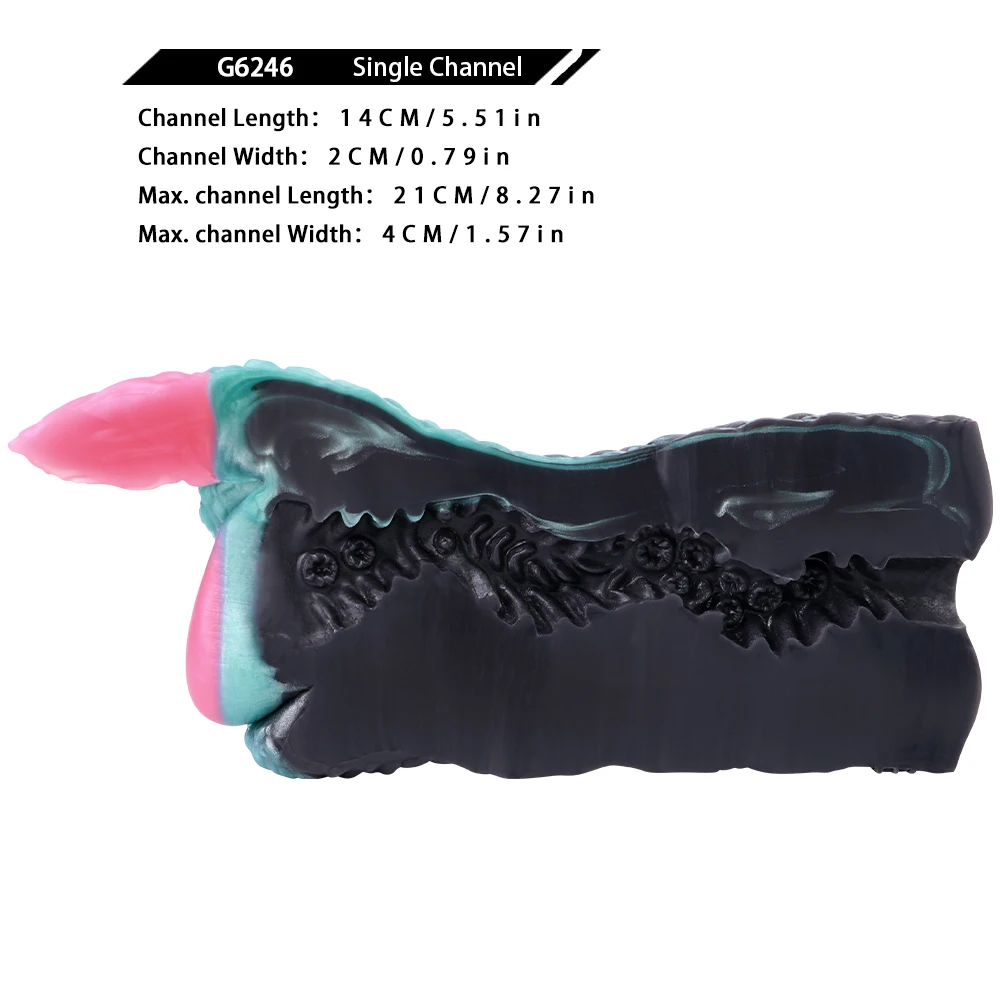 GEEBA 6246 fantasía Animal Sable silicona masturbador masculino silicona bolsillo coño Stroker Vagina realista juguetes sexuales para adultos Sex Shop