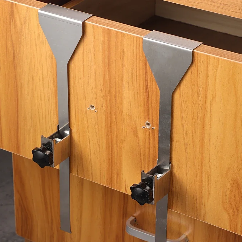 

Invisible Embedded Handle Drawer Fastening Clip Front Mounting Clip for Installation of Drawer Panels, Adjustable Fixed Clamp