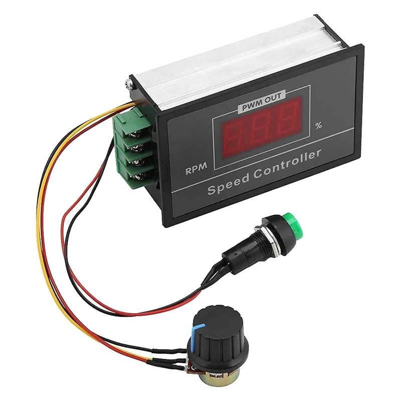 

A82I-DC 6-60V PWM DC Motor Speed Controller (PWM) Speed Adjustable Stepless Governor Regulator, Motor Speed Controller