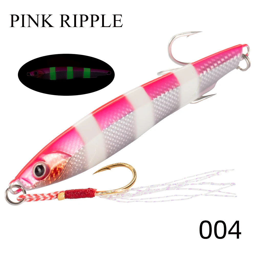 Hunthouse Metall-Jig, blendender Köder, langsames Guss, sinkendes Jigging, harter Köder, Löffel, drehend, 15/20/27,5/36 g, Trolling, Wolfsbarsch, Forellenfisch