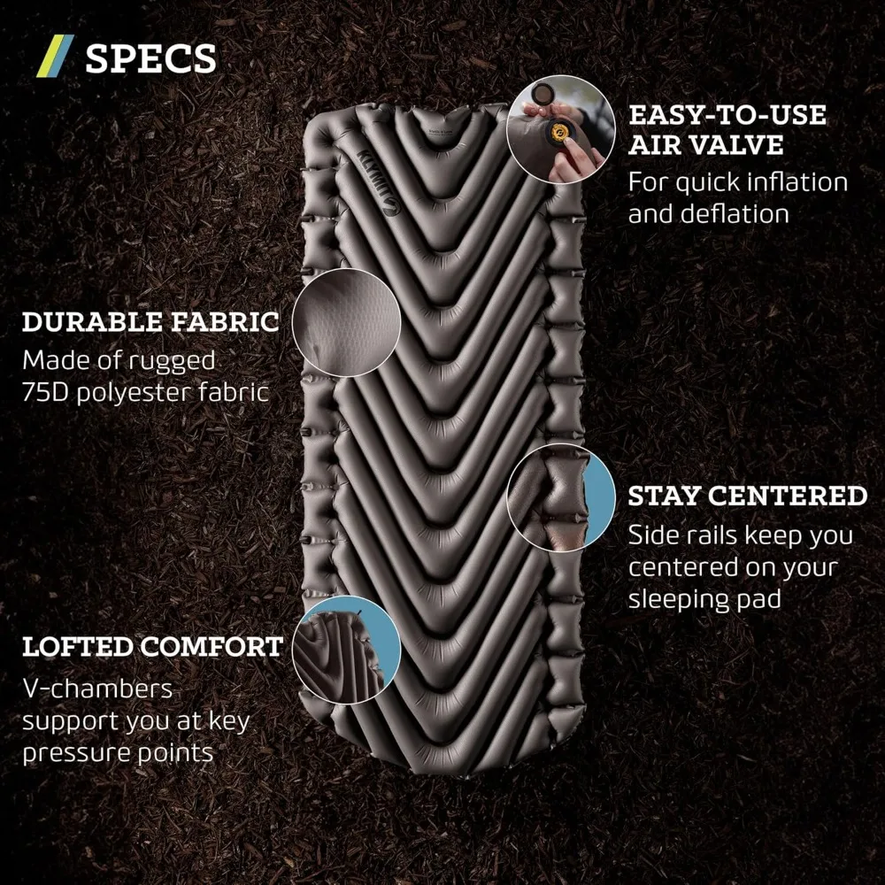 

Hot Sale - Static V Luxe Sleeping Pad, Lightweight Lofted Camping Air Mattress for Tents and Cars with Body Mapping Tech,