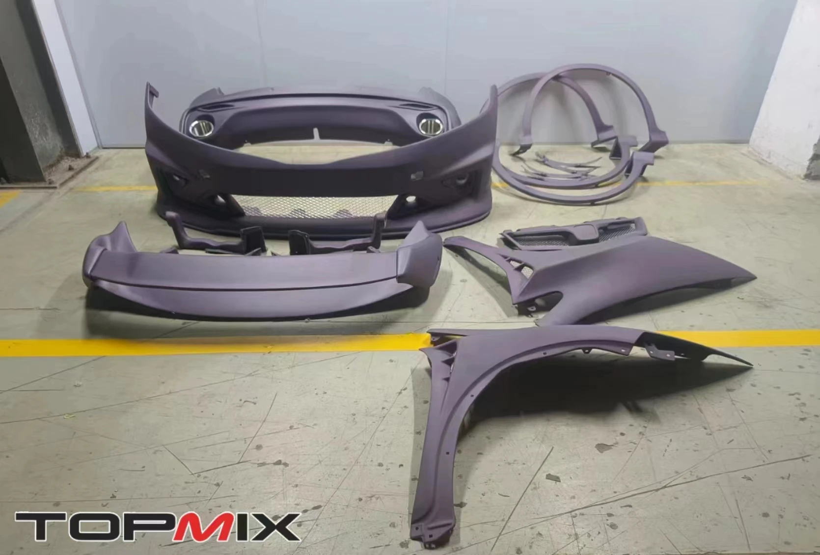 MG style Fiber glass body kit fit for Honda 08-11 Civic type-R FN2