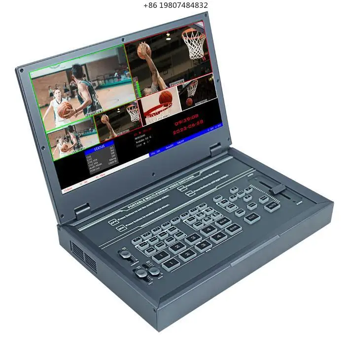 

Inputs Line RJ45 Network Upgrade 5-CH /DP 1080P Switcher Streaming DeviceWell Recording Studio Equipment 2 MIC