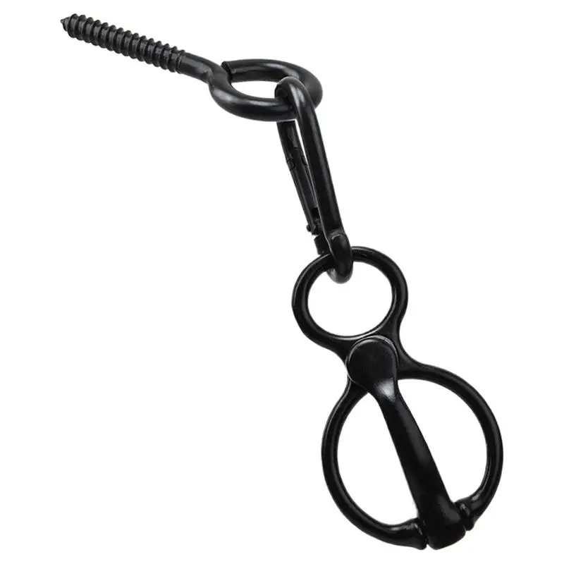 Horse Pull Back Tie Ring Stainless Steel Horse Pull Back Tie Ring Wear-Resistant Horse Tack Horse Training Equipment For