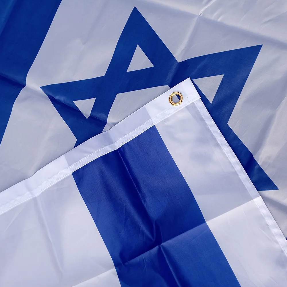 Aerlxemrbrae90X150cm Israel National Flag Hanging Polyester ISR IL Israeli National Flags Banner Home Decoration