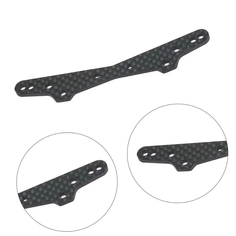 Corrida de fibra carbono dianteiro traseiro choque torre montagem atualizações peças acessórios para 1/10 tamiya lutador nxgen dt04 58741