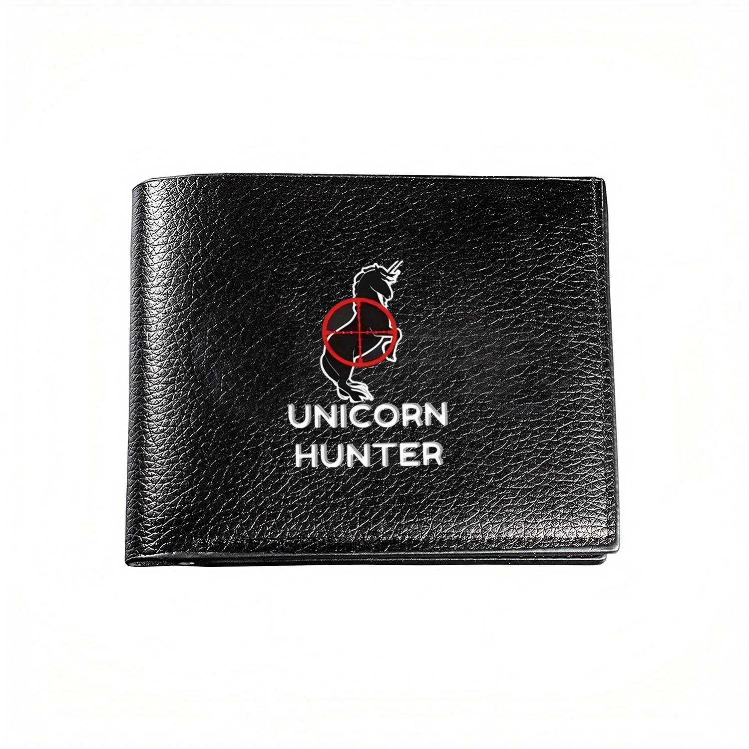 

Кошелек с рисунком «Охотник за единорогом», деловой мужской повседневный элегантный простой практичный качественный кошелек, стильный графический кошелек с принтом