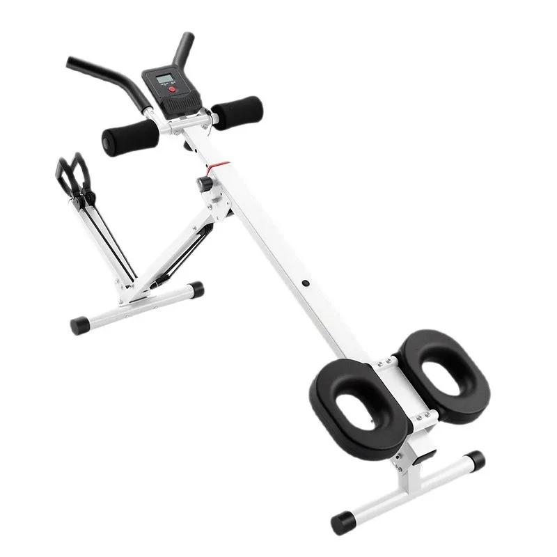 Home Indoor 4-in-1 Foldable Quiet Rower, Multifunctional Durable Anti-slip Fitness Machine for Waist Shaping and Crunch Workout