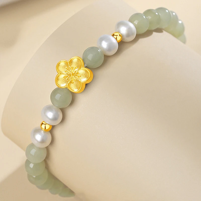 Natural Hetian Jade Leaves Bracelet Exquisite Fashion Jewelry Sexy Design for Young Girls Best Selling grilfriend Gift