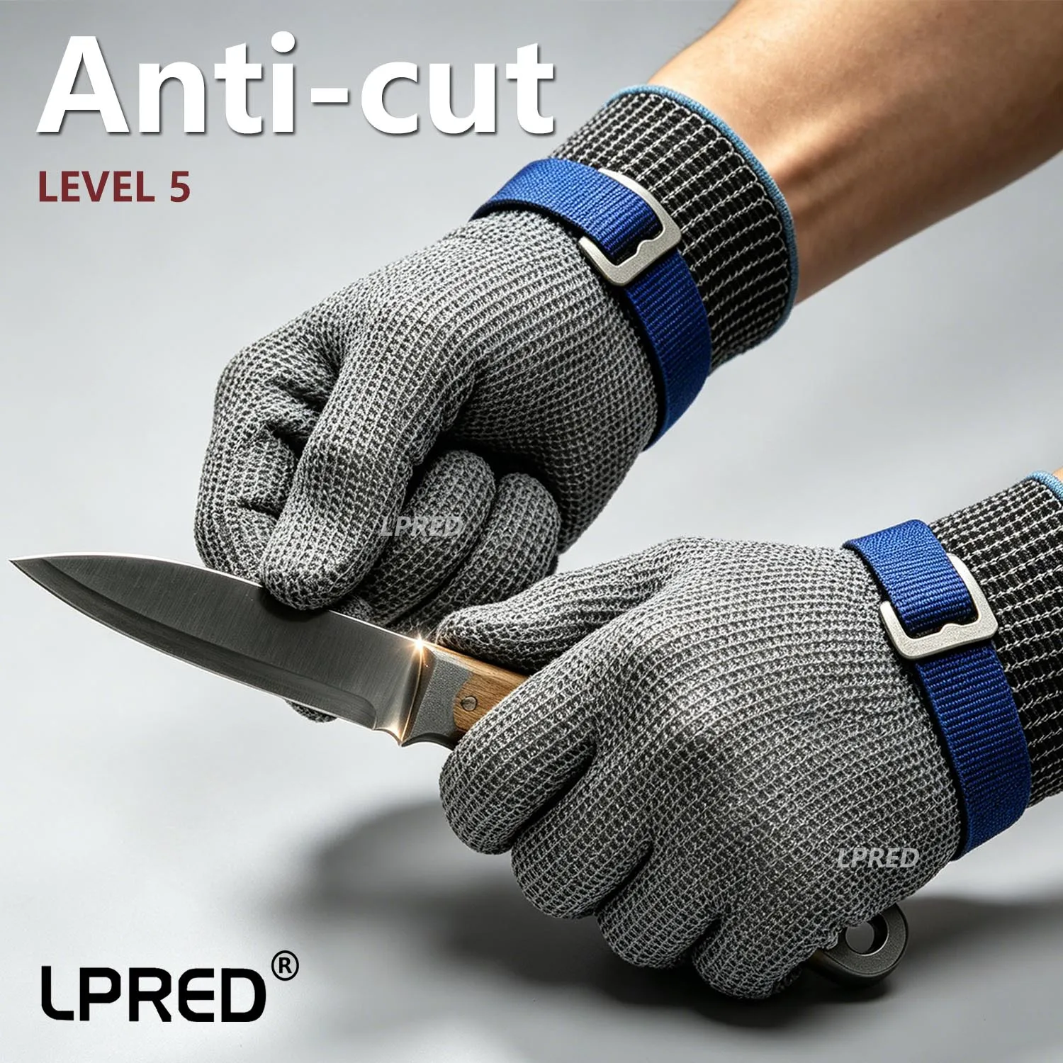 LPRED 1/2/6/10 Pc Cut Resistant Stainless Steel Gloves Working Safety Gloves Metal Mesh Anti Cutting For Butcher Worker
