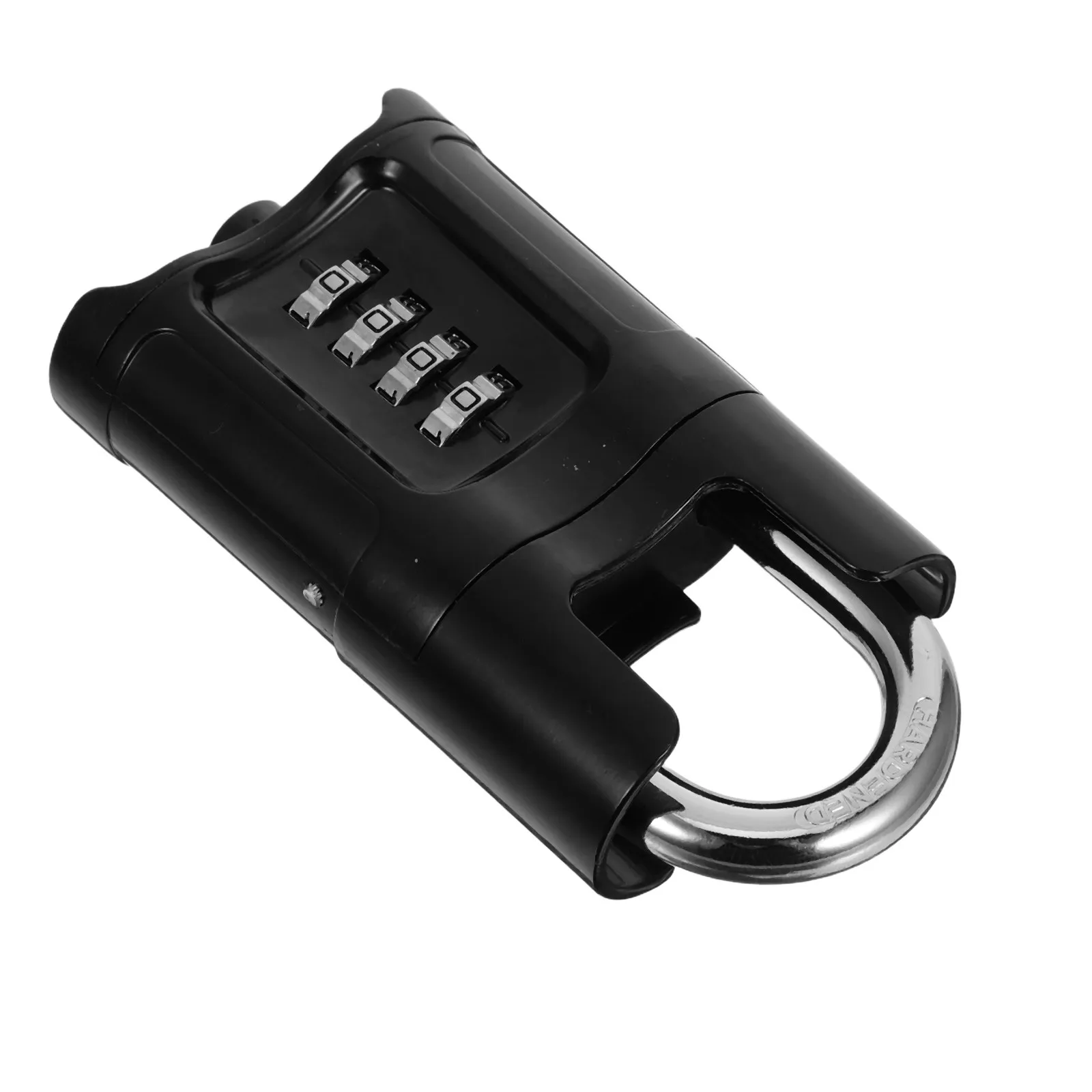 4-Digit Code Resettable Combination Lock Zinc Alloy Weather Resistant Padlock for Gates Shed Warehouse Toolbox