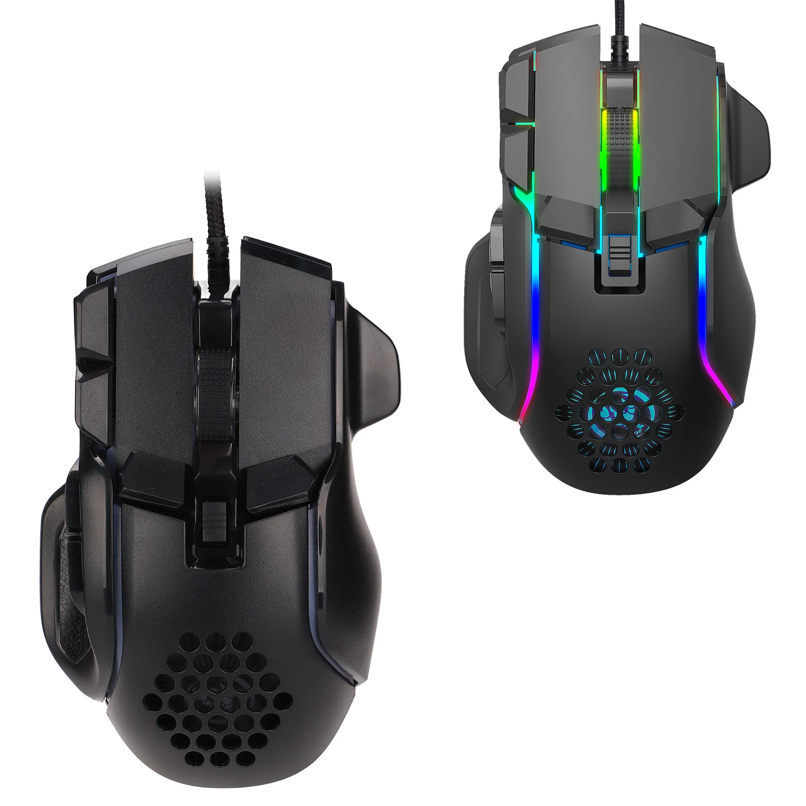 Компьютерная мышь, игровая мышь, игровая мышь S700, 12800 точек на дюйм, макропрограммирование, RGB светящаяся игровая мышь, домашняя мышь, мышь