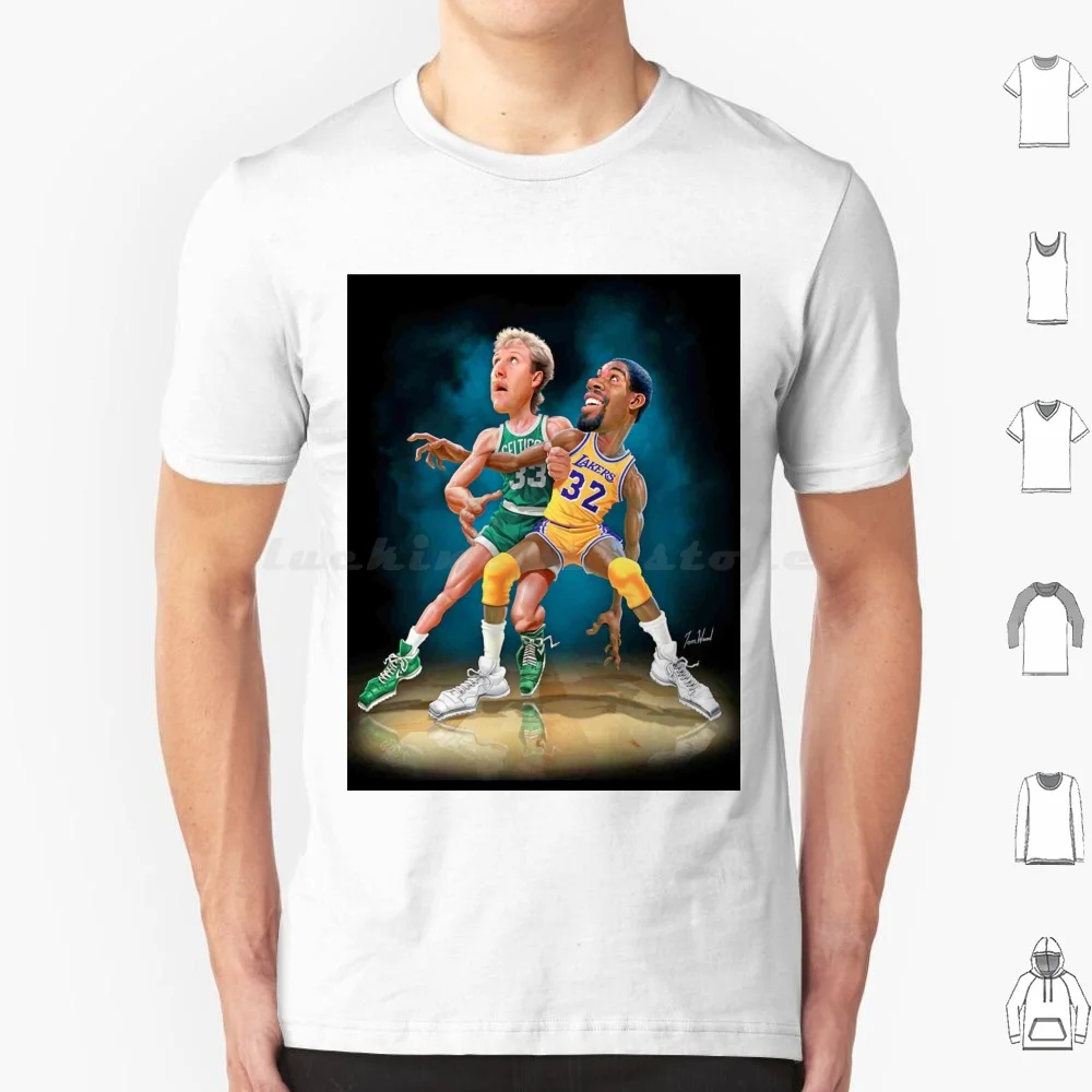 

Bird Vs Magic T Shirt Men Women Kids 6xl Bird Larry Magic Johnson Cartoon
