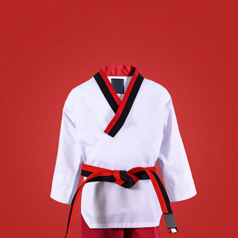 

Martial Arts Tae Kwon Do Dobok Taekwondo Uniform V-Neck MMA Demonstration Team Karate