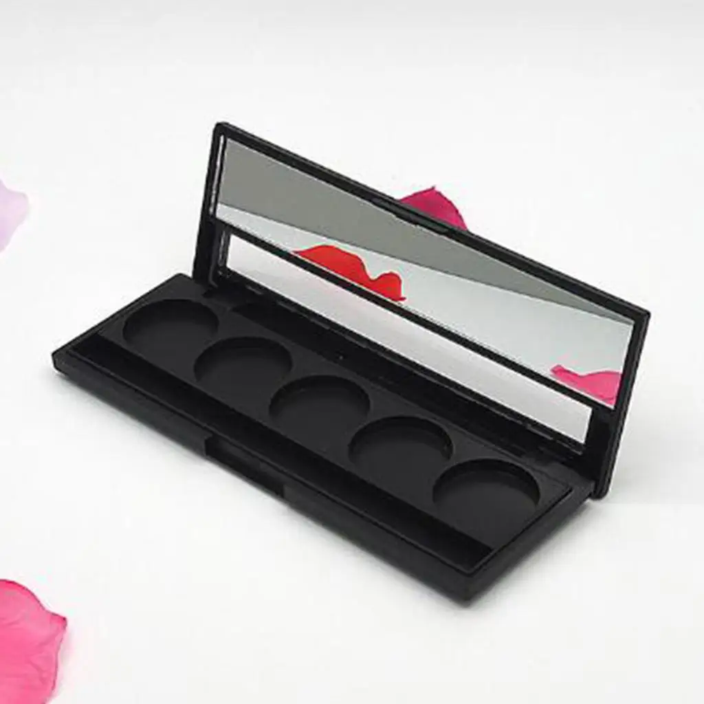 Empty Makeup Case Portable Blusher Box with Clear Window Makeup Palette for DIY Makeup Set Full Kit and Travel Use Empty Makeup Case Portable Blusher Box with Clear Window Makeup Palette for DIY Makeup Set Full Kit and Travel Use