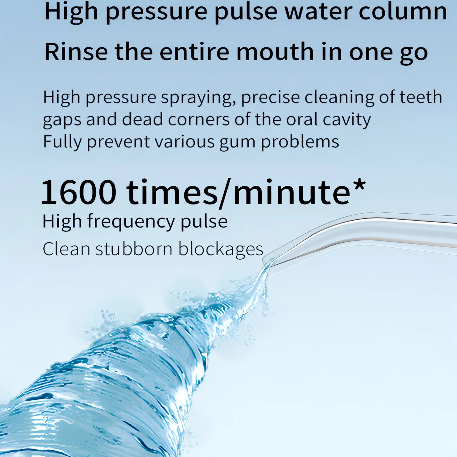 Portable Oral Teeth Dental Water Flosser USB Rechargeable Teeth Oral Irrigator Mouth Washing Machine Interdental Clean Irrigator view 3