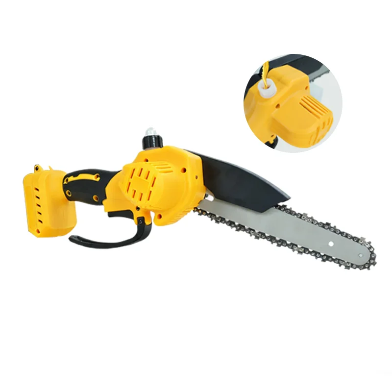 8 بوصة فرش سلسلة المنشار منشار كهربائي يده المحمولة قطع الأشجار الخشبية حديقة تشذيب الخشب أداة السلطة لبطارية ديوالت 20 فولت