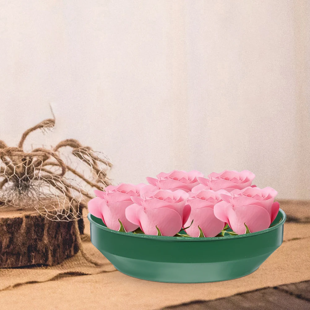 

8pcs Flower Mud Fixing Tray Arrangement Base Stable Durable Plastic Foam Trays for Wedding Party Event
