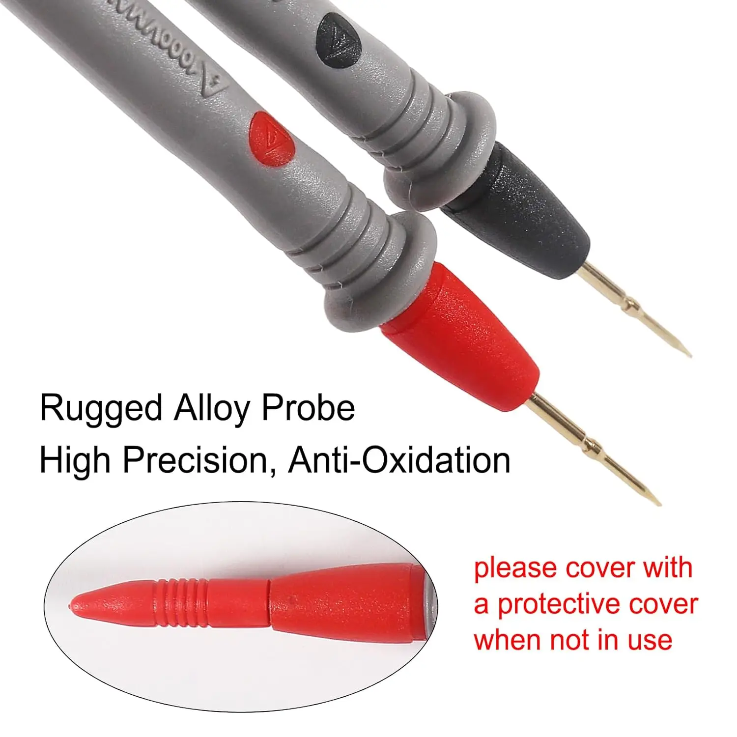 Test Leads 1000V 20A Ultra-Sharp Gold-Plated Test Probe Lead for Multimeter Meter Test Lead multimeter Test Leads for Tester