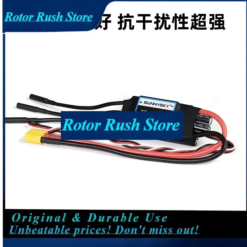 RoRuS=Sunnysky Brushless ESC 40A 60A 80A High Efficiency 2S 3S 4S 6S Power Supply For Fixed Wing RC Model Multiple Connector Opt