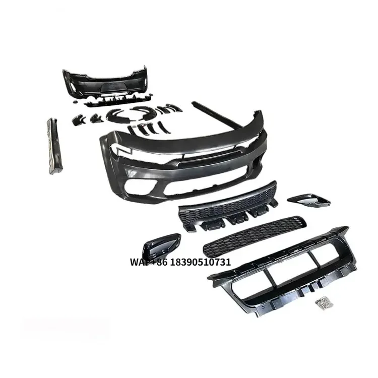 

Комплект переднего бампера YLC для Dodge Charger SRT 2021-2025, детали кузова, сборка бампера, автоаксессуары