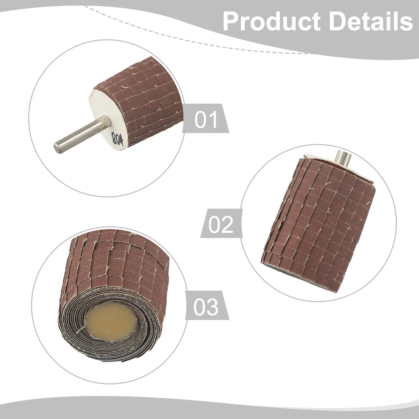 Brown Color For Grinding For Polishing Sanding Flap Wheel Striping Polishing Wheel High Quality 35mm Static Diameter