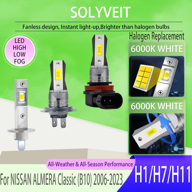 

Unbox, connect, unveil more 6000K brilliance LED High Low Fog FOR NISSAN ALMERA Classic (B10) 2006 2007 2008 2009 2010 2011-2023