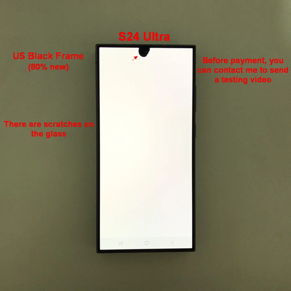 6.8' Super AMOLED For Samsung Galaxy S24 Ultra 5G S928B S928U S928E LCD Display Touch Screen Digitizer With Defects Screen image 3