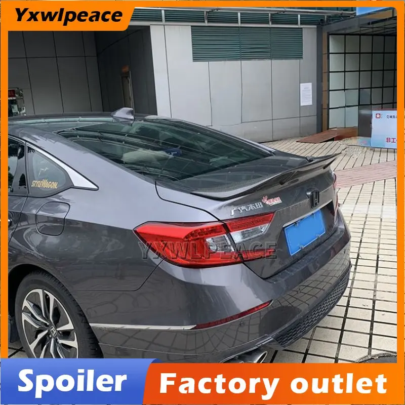 For Honda Accord 10th Generation 2018 2019 2020 2021 Carbon Fiber/ FRP Rear Trunk Lip Spoiler Wing Car Accessories