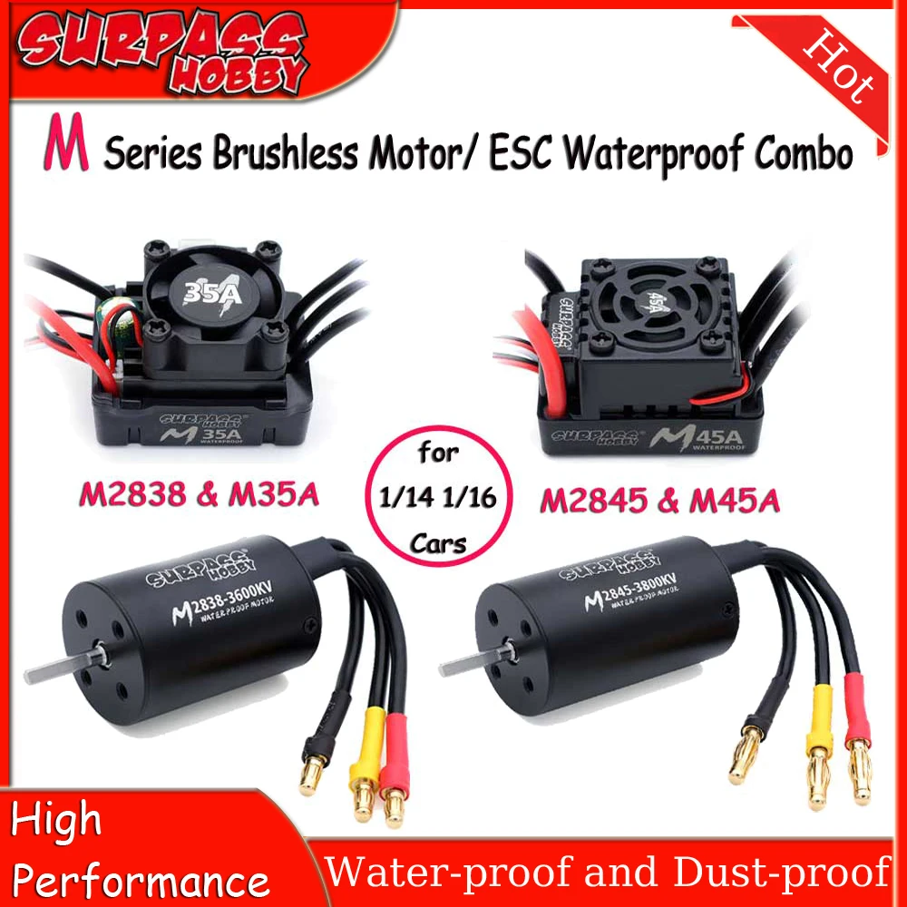 

RC M2838 M2845 бесщеточный двигатель w/M35A M45A ESC водонепроницаемый комбинированный для Wltoys Ремо 1/12 1/14 1/16 RC автомобиль Лодка радиоуправляемая модель Запчасти