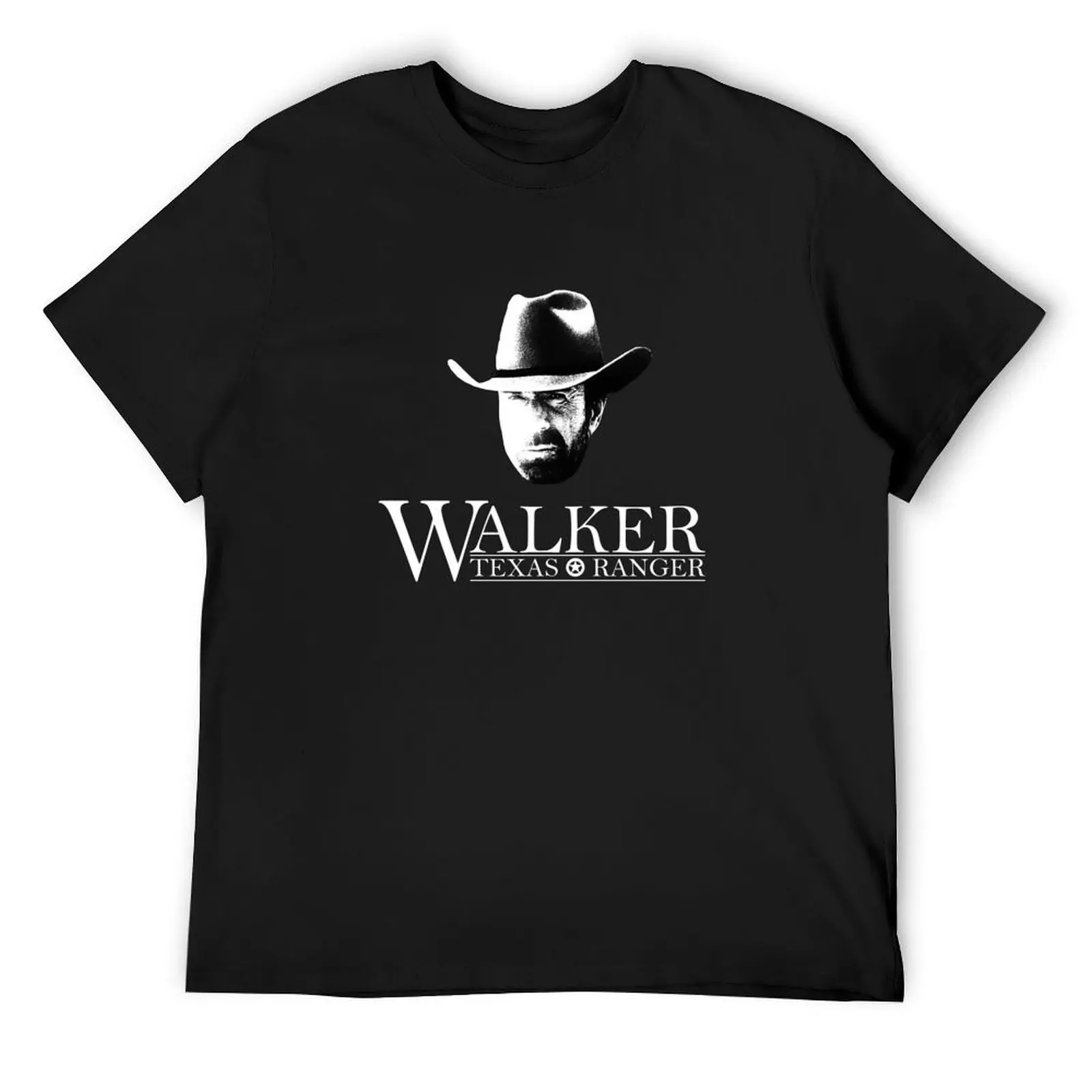 

Walker Texas Ranger (Chuck Norris) Head and Logo T-Shirt T-Shirt kawaii clothes summer 2025 cotton t shirt men