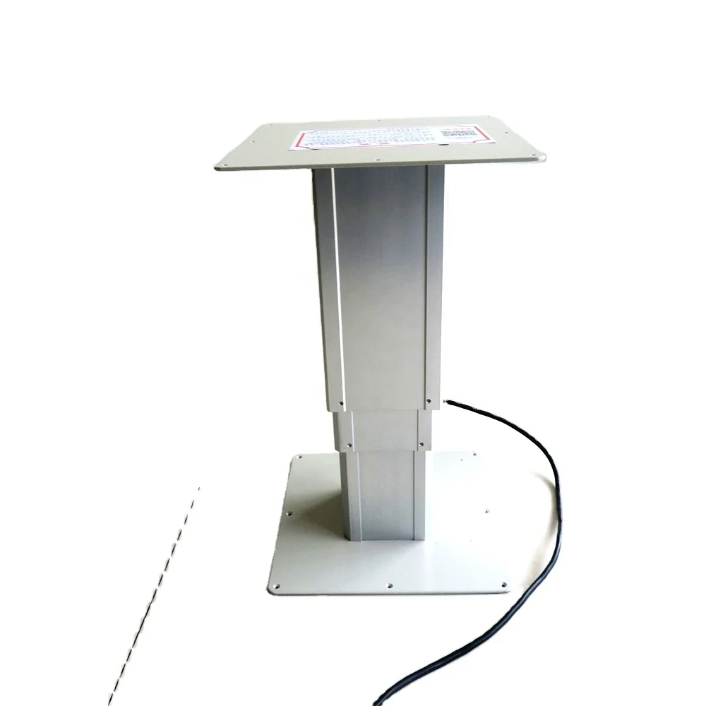 Durable adjustable scissor computer desk lifting column with magnetic induction switch