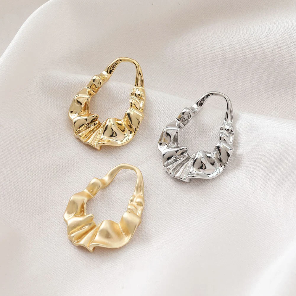 

4PCS Niche Fold Dress Sash Belt Pendant Earrings DIY Making Supplies Jewelry Handmade Material Accessories