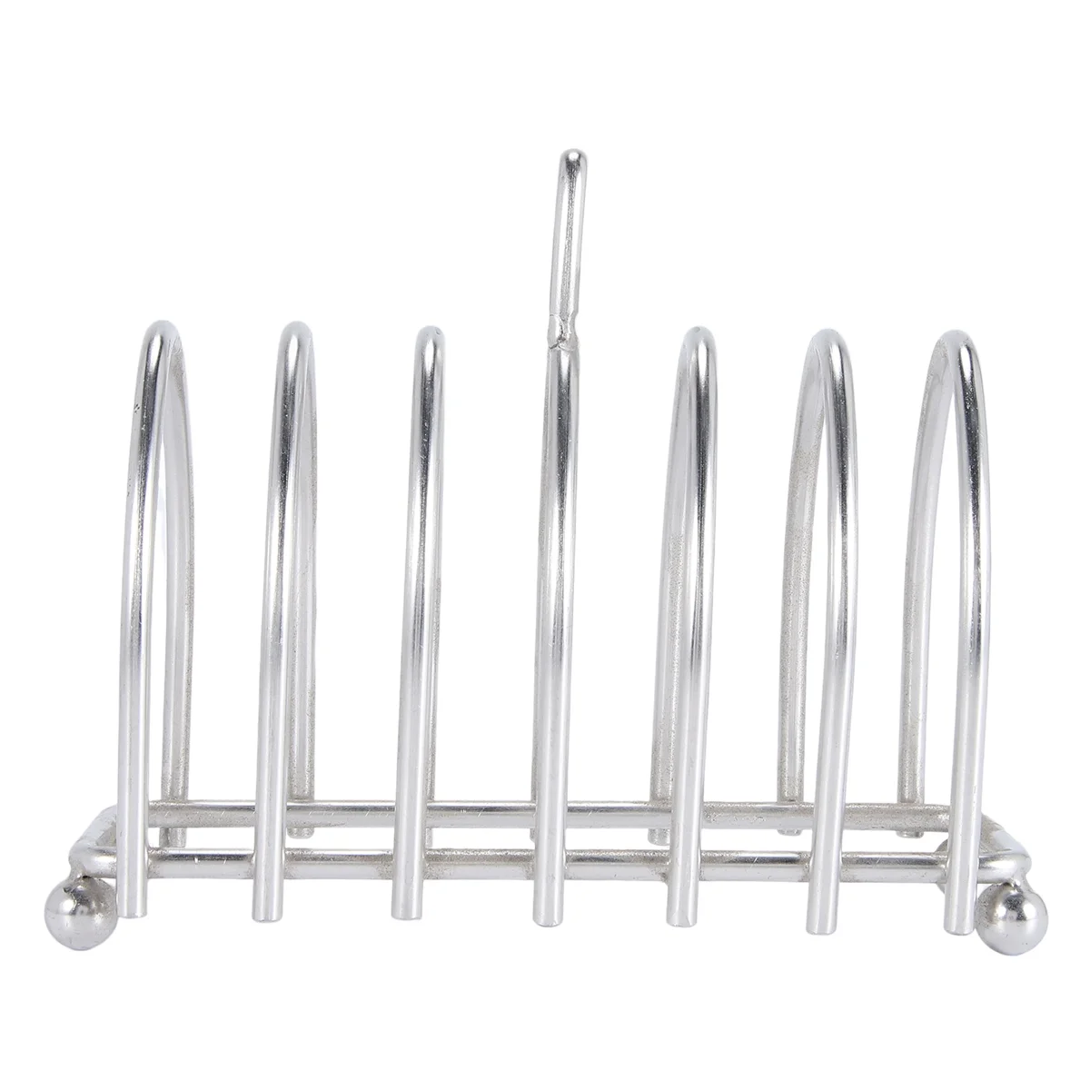 Toast Bread Rack Holder 6 Slice Stainless Steel Toast Rack with Ball Feet and Loop Carry Handle