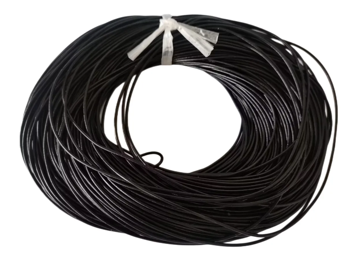 100 Yards or 90 Meters Black Brown Natural Leather Cord 2mm for Jewelry Making