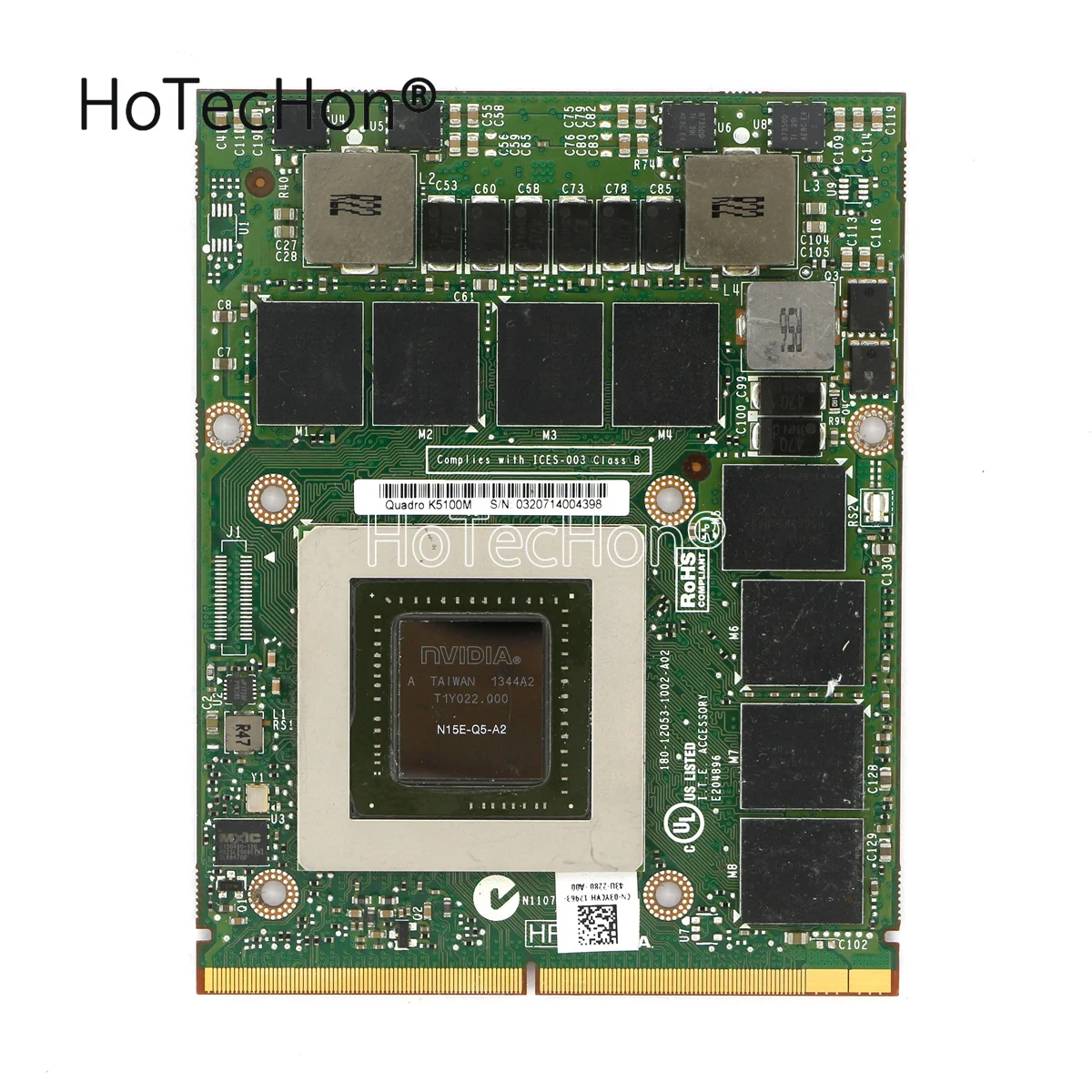 

34P9D — видеокарта NVIDIA Quadro K5100M 8 ГБ GDDR5 MXM 3.0b N15E-Q5 для Dell M6700 M6800