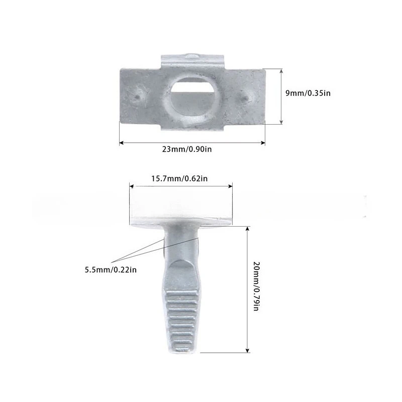 10/20PCS Guard Engine Cover Undertray Clips Splashguard Screw Fastener for Citroen C2 C3 C 4 C5 C6 Peugeot 206 207 406 407 807