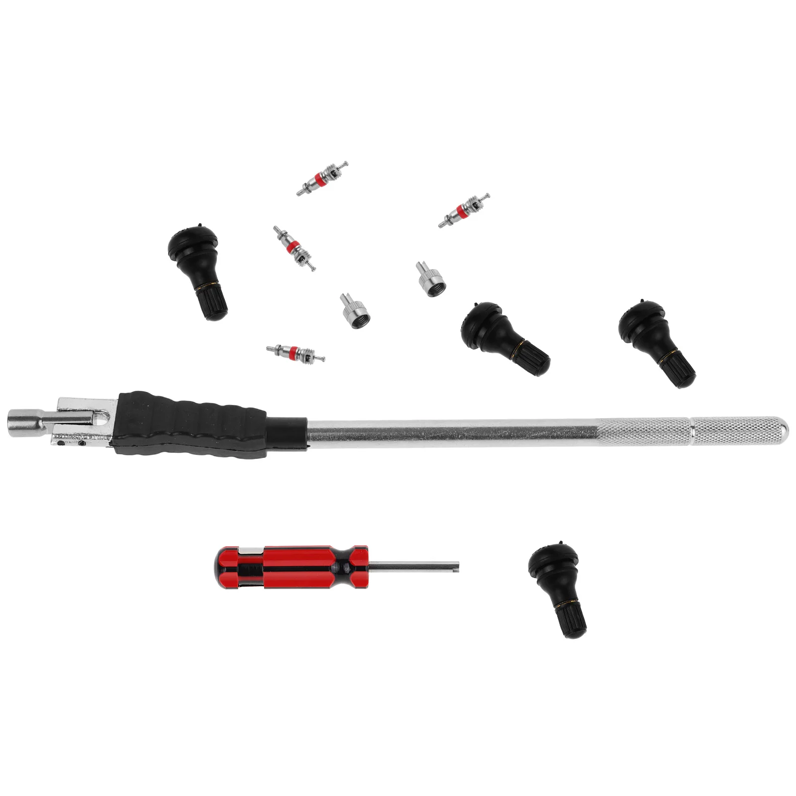 

1 set Valve Stem Installer Tire Tools Anti-slip Handle Pull Rod Efficient Removal Car Tire Repair Kit Stem Puller Tool
