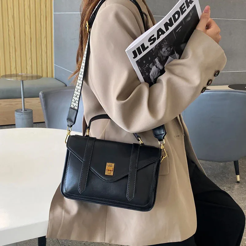 2025 Retro New Messenger Bag Minimalist Handheld Large Shoulder Crossbody Bag Fashion Leather Women