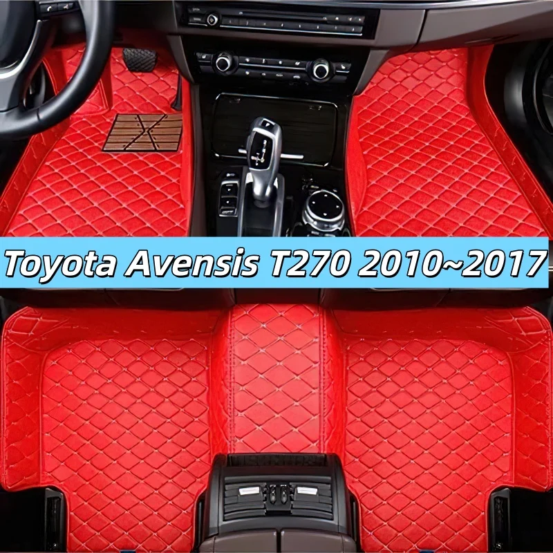 Floor Mats for Toyota Avensis T270 2010 2011 2012 2013 2014 2015~2017 Custom Fit Waterproof Automotive Car Accessories interior