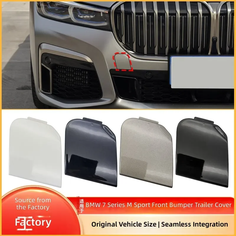 For BMW 7 Series G12 LCI Front Tow Hook Cover Sport Bumper Trailer Eye Cap 51118745836