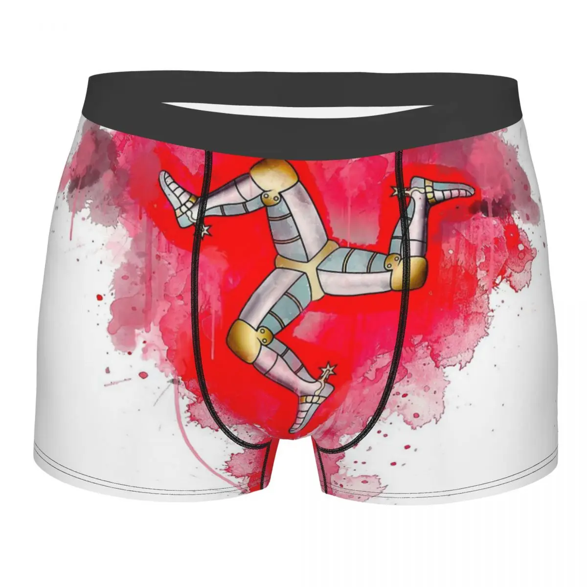 Isle Of Man TT Races Three Legs Underpants Homme Panties Men's Underwear Sexy Shorts Boxer Briefs