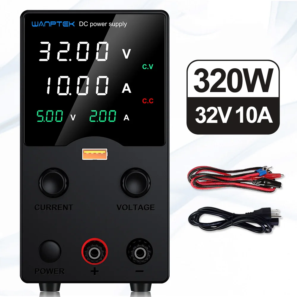 Wanptek 30V 5A 10A DC Voeding Verstelbare Laboratorium Voedingen Spanningsregelaar Bench Source 60V 5A 120V 3A Reparatie