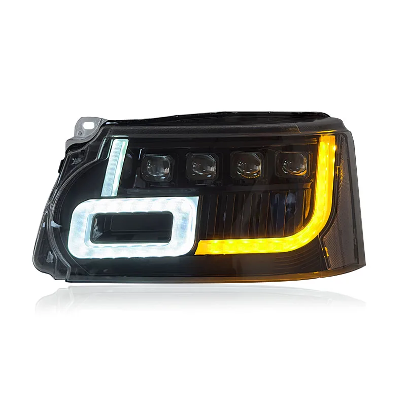 SJC Auto for Land Range Rover Sport/Vogue Headlights Assembly Old to New LED Lens Daytime Running Lamp Turn Signal 2010-2013