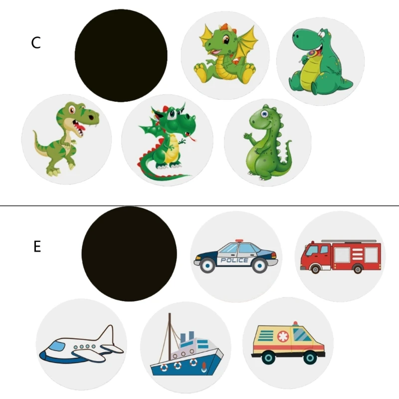 Potty Training Stickers Reusable Cartoon Dinosaur Pattern Sticker for Boys Girls Toilet Color Changing Pee Stickers