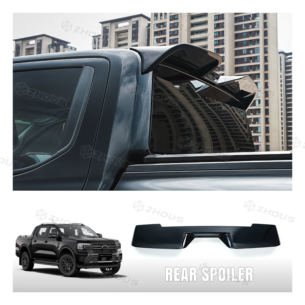 

Accessories Glossy Black 4X4 Road Car Exterior Accessories Abs Rear Spoiler Car Roof Spoiler for Ford Ranger T9