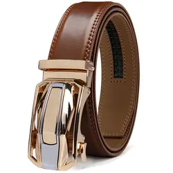 Brand Fashion Men Belt Genuine Leather Cow Strap Automatic Belt Sports Car  Automatic Buckle Waist Strap Male Belts for Men